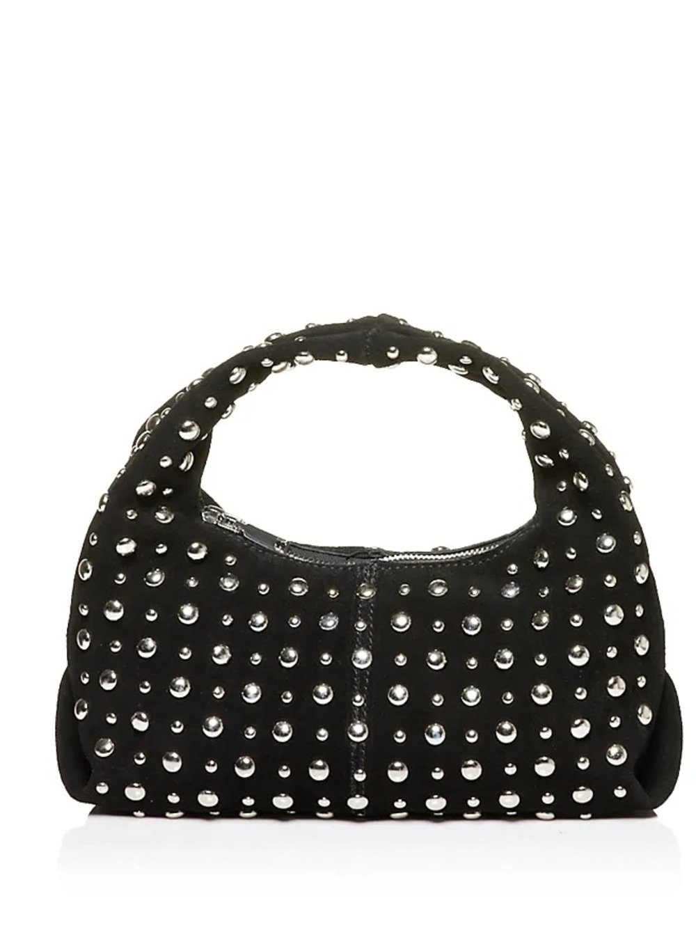 Aqua Black Studded Shoulder Bag